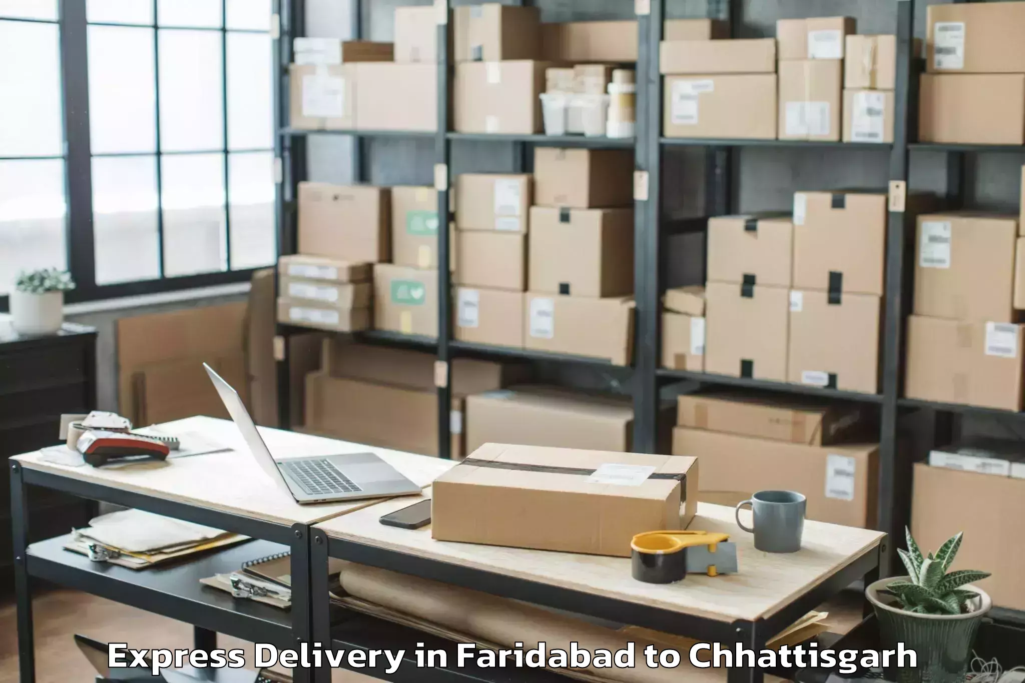 Expert Faridabad to Kirandul Express Delivery